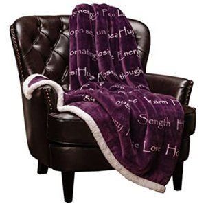 CHANASAYA Sherpa Throw 50x65 Brand New